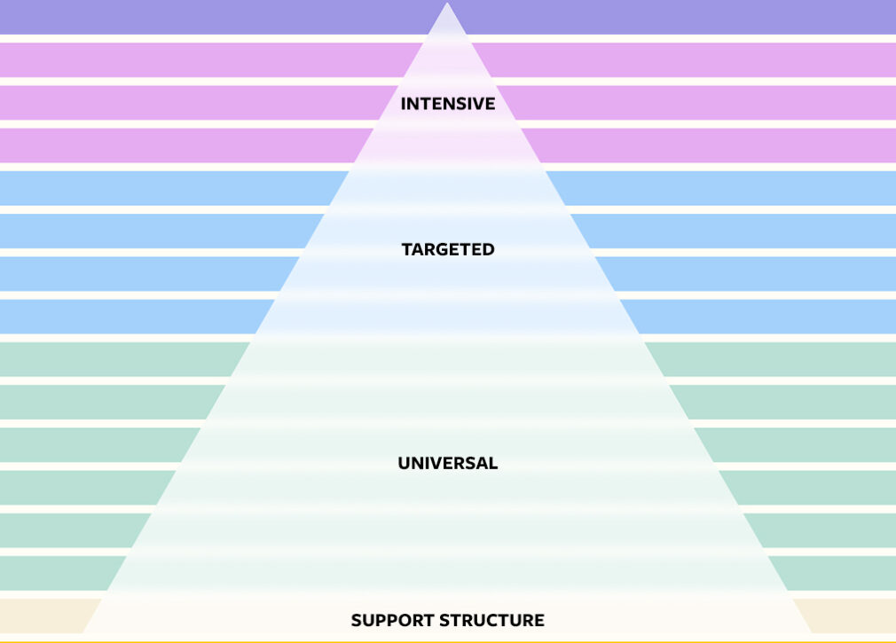 Continuum of care pyramid