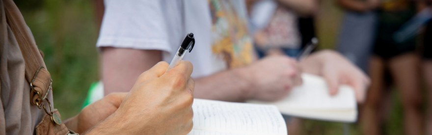 students journaling